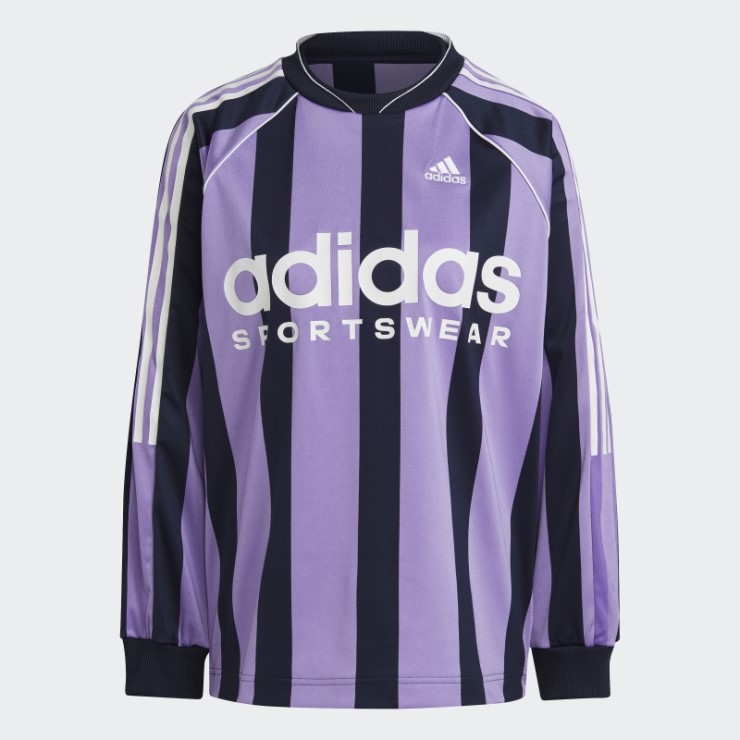 Jersey Manga Larga Jacquard Violeta Adidas