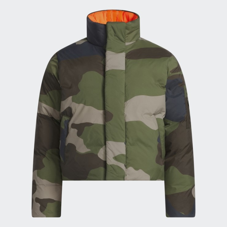 Chamarra Acolchada De Nailon Ligero Adidas Aop Camo