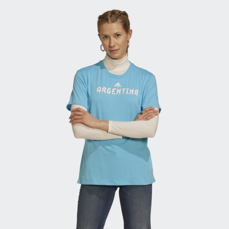 Adidas Camiseta Argentina Copa Del Mundo Fifa 2022 Cyan