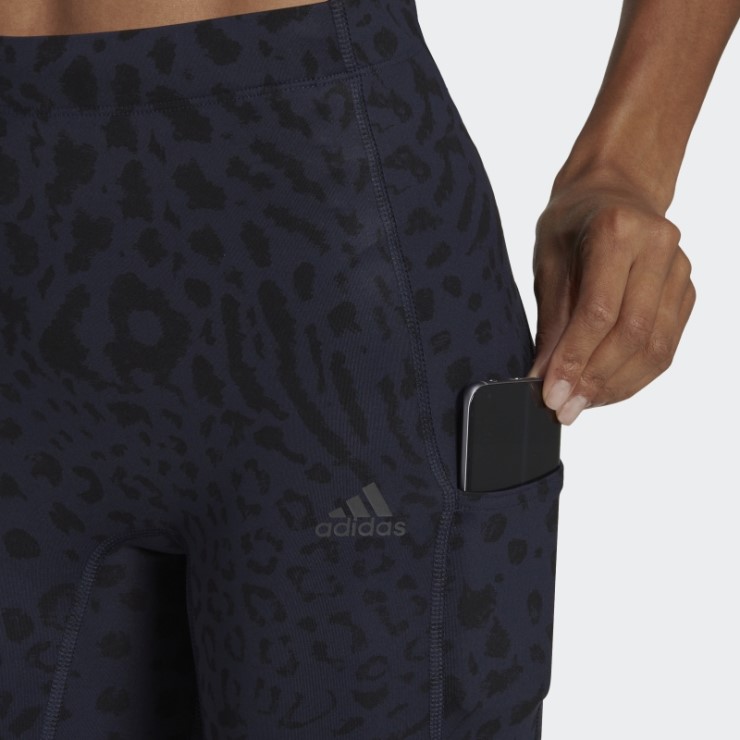 Adidas Ink Fastimpact Running Leopardo 7/8 Leggins