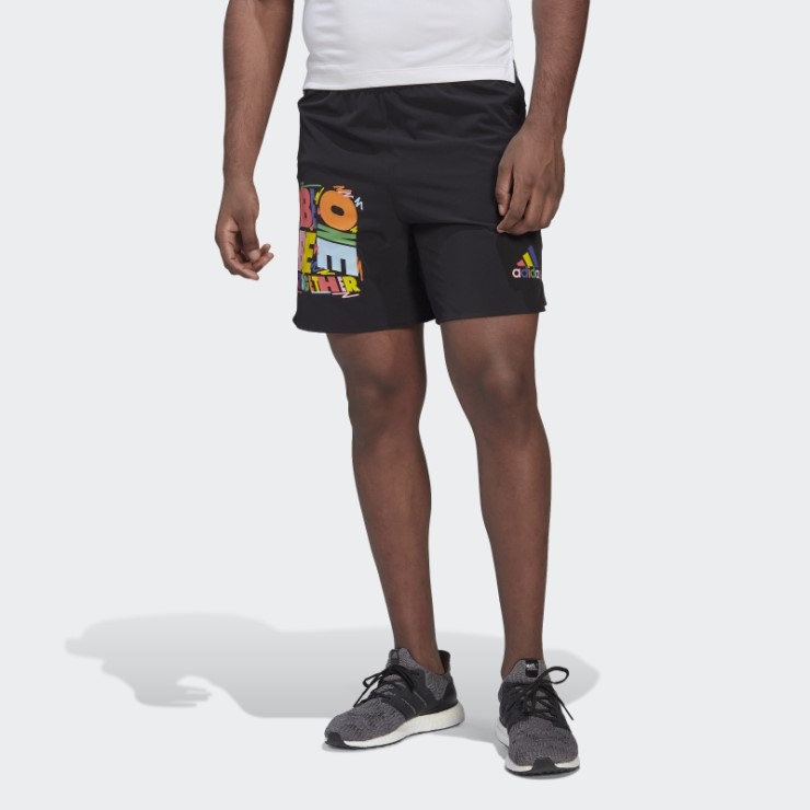 Negro Adidas Kris Andrew Shorts De Entrenamiento Pequeños