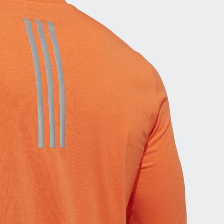 Camiseta De Running En Línea Con Gráfico Aeroready De Manga Larga Adidas X-city Naranja