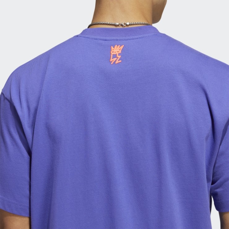 Camiseta Morada Adidas Love Unete Trefoil (género Neutro)