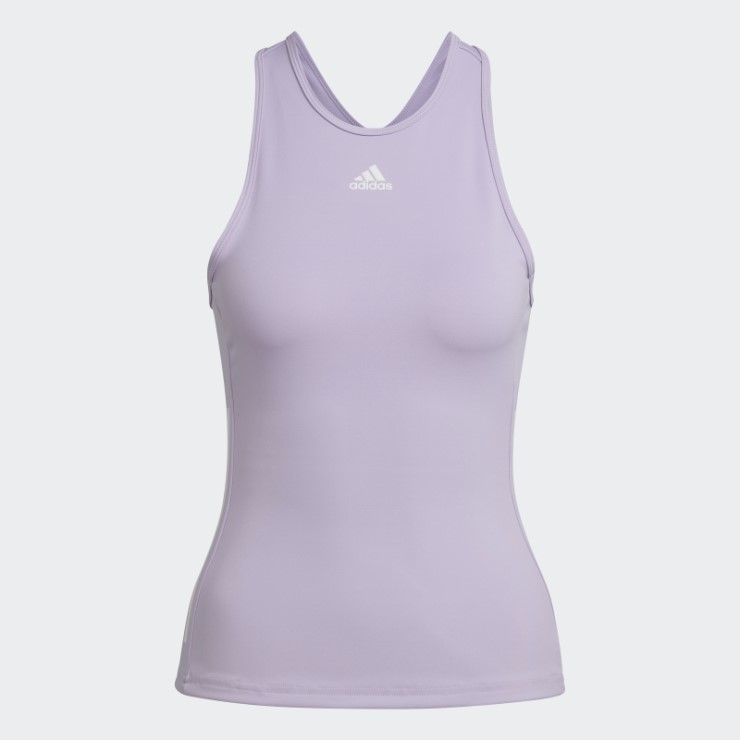 Camiseta Sin Mangas Hyperglam Adidas Brillo Morado