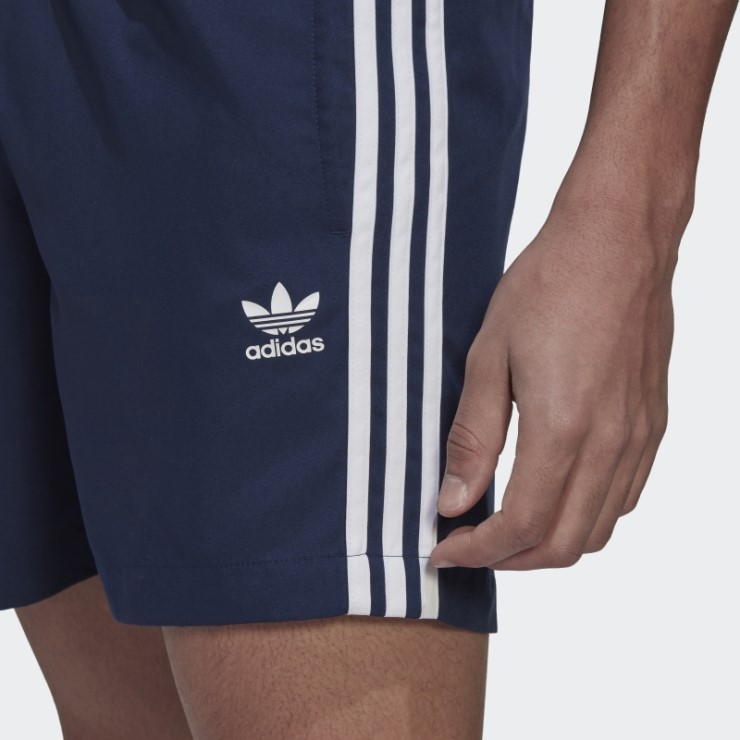 Shorts De Baño Adidas Adicolor Classics 3 Rayas Noche índigo