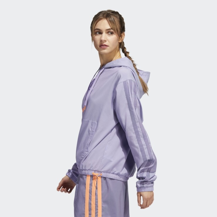 Adidas Hoop York City Sudadera Lila Moda