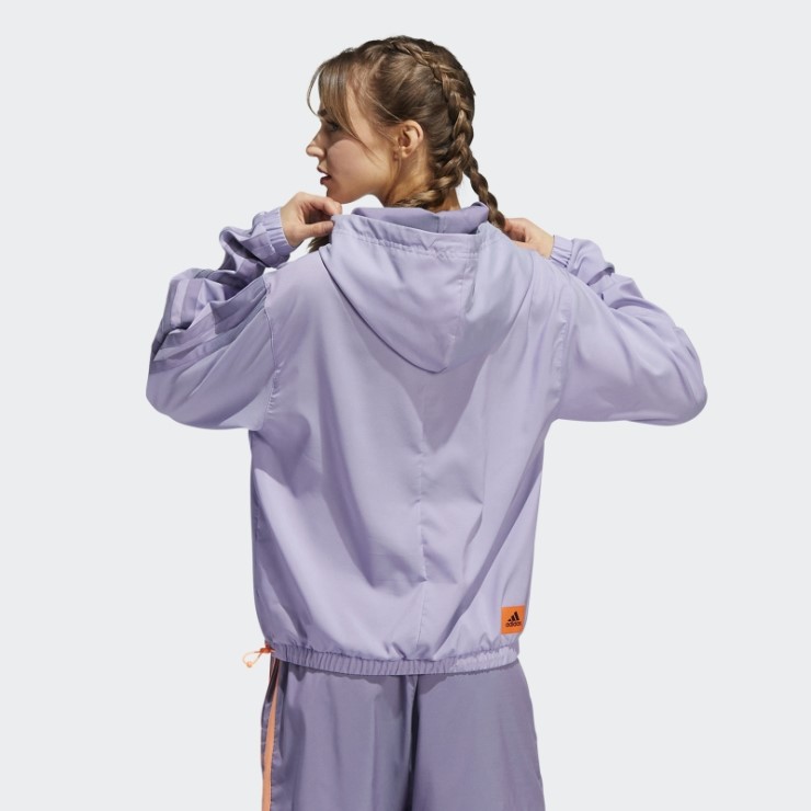 Adidas Hoop York City Sudadera Lila Moda