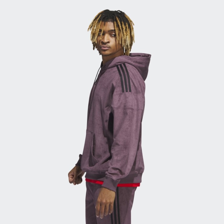 Adidas Granate Adicolor Classics Sudadera Con Capucha De Felpa