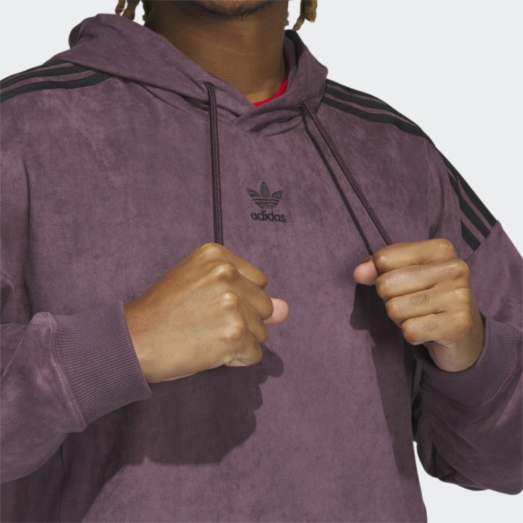 Adidas Granate Adicolor Classics Sudadera Con Capucha De Felpa