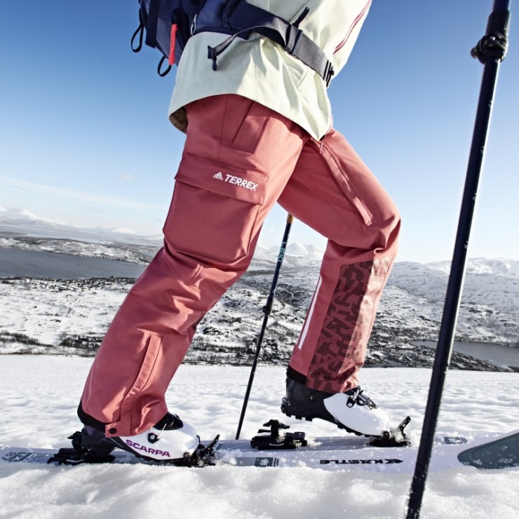 Adidas Terrex Pantalones De Nieve De Nailon Posconsumo De 3 Capas