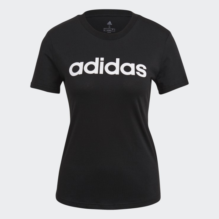 Camiseta Essentials Slim Con Logo Negro Adidas
