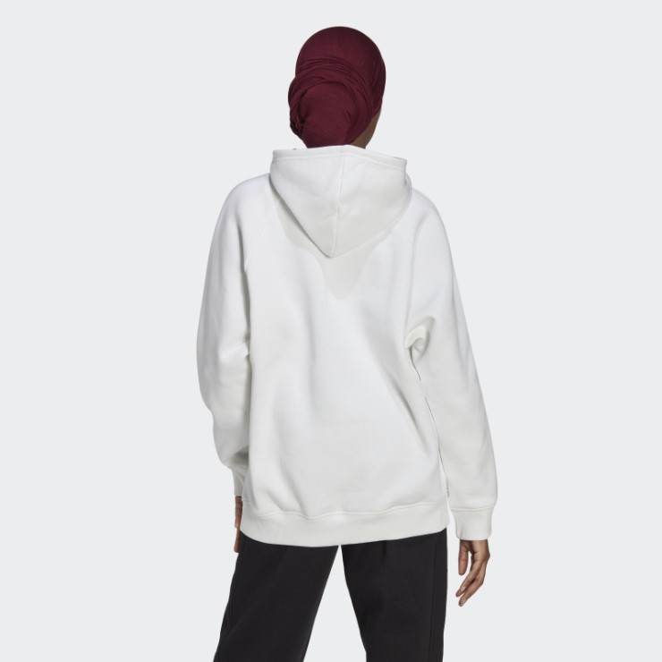 Adidas Sudadera Con Capucha De Forro Polar Blanca All Szn Boyfriend