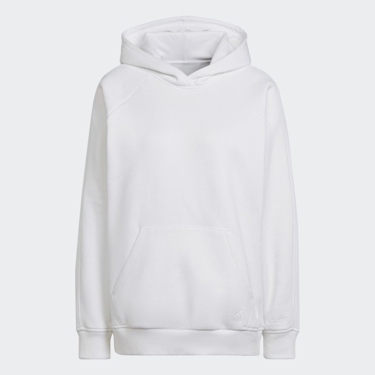 Adidas Sudadera Con Capucha De Forro Polar Blanca All Szn Boyfriend