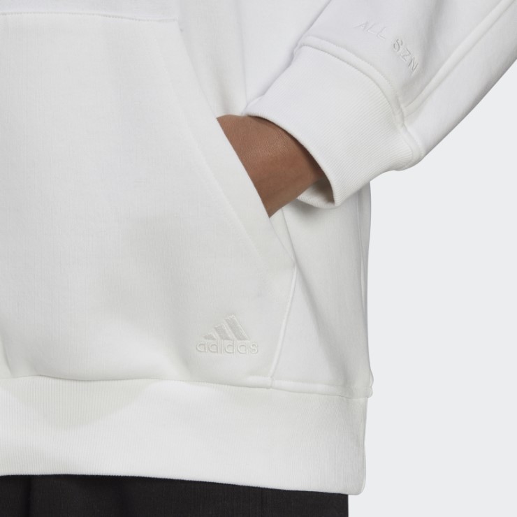 Adidas Sudadera Con Capucha De Forro Polar Blanca All Szn Boyfriend