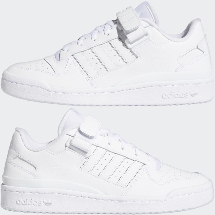 Zapatos Adidas Bajos Foro Blanco