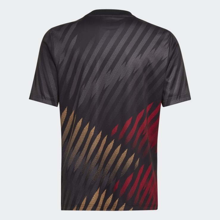 Camiseta Pre-partido Negra Alemania 22 Adidas