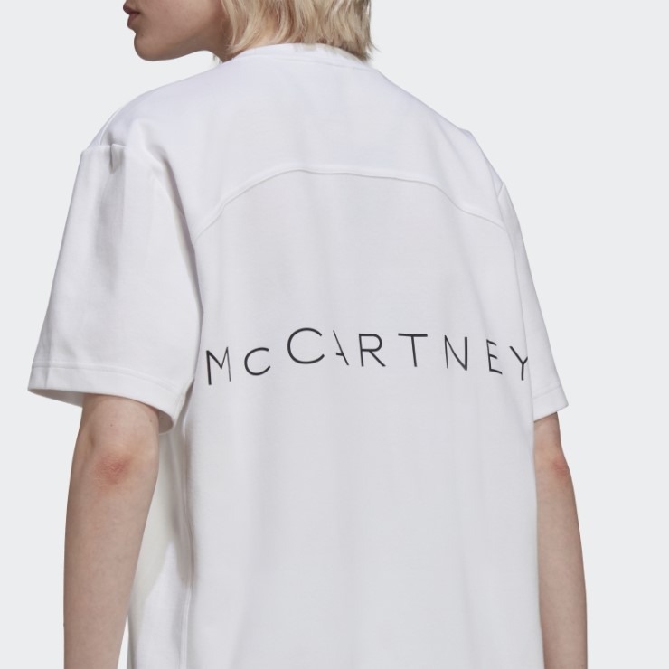 Camiseta Blanca Con Logo De Adidas By Stella Mccartney