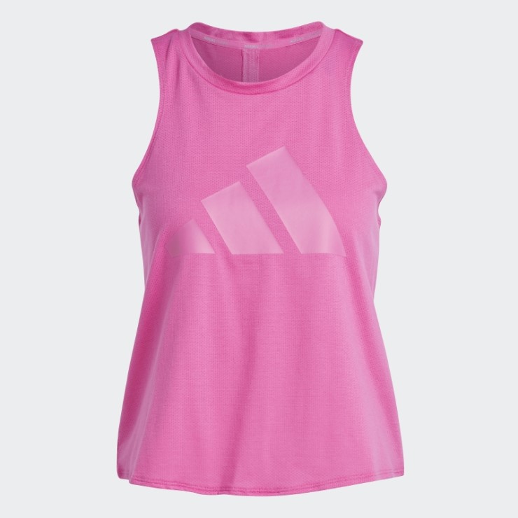Camiseta Sin Mangas Con Logo De 3 Barras De Iconos De Tren Fucsia Adidas