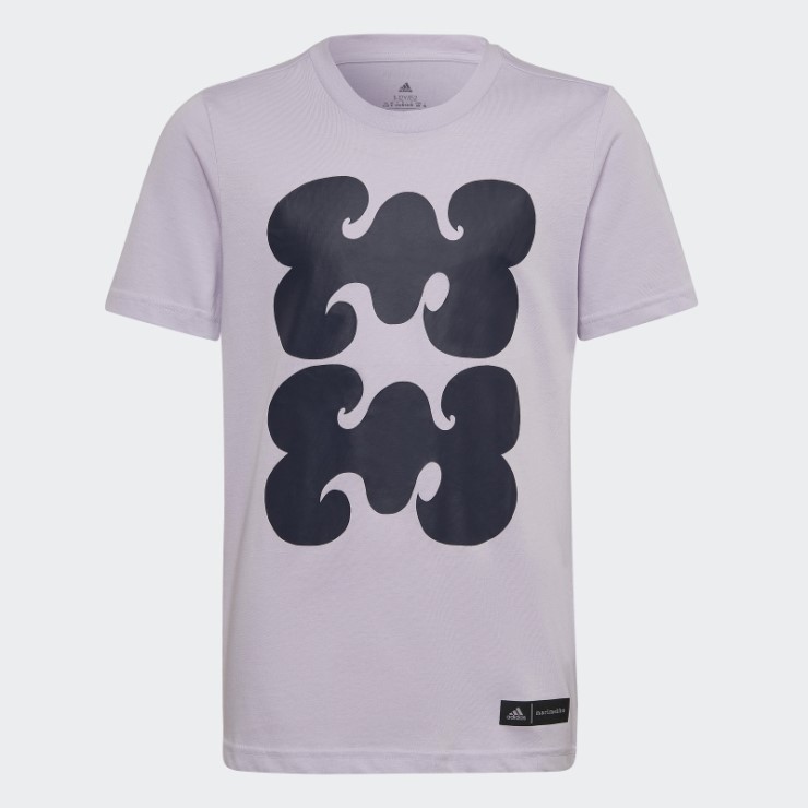 Camiseta Con Gráfico Adidas Marimekko De Tinte Morado