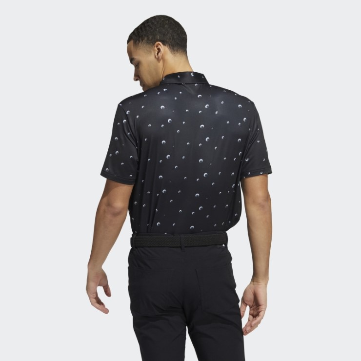 Polo Negro Adidas Ultimate365 Allover Print