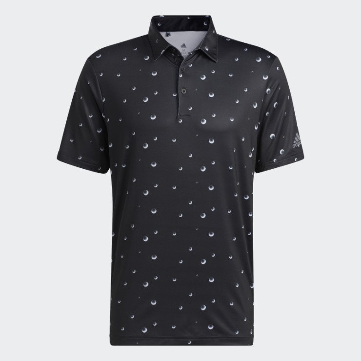 Polo Negro Adidas Ultimate365 Allover Print
