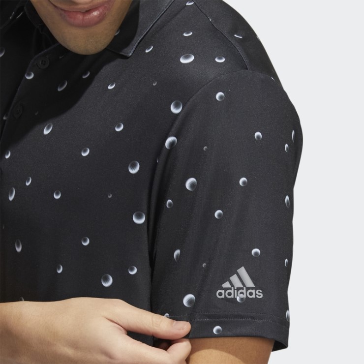 Polo Negro Adidas Ultimate365 Allover Print