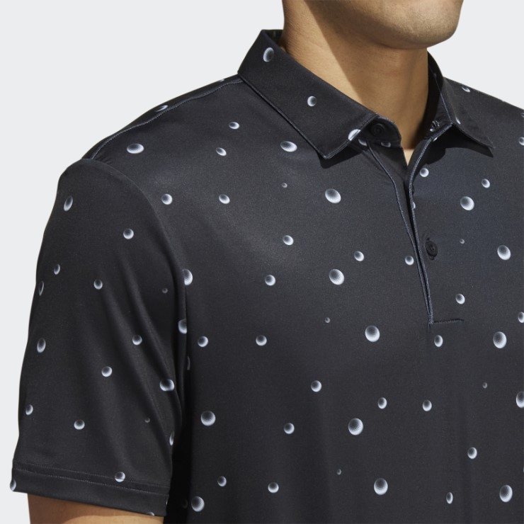 Polo Negro Adidas Ultimate365 Allover Print