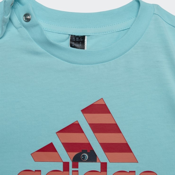 Conjunto De Camiseta Y Pantalón Adidas X Classic Lego Aqua A La Moda