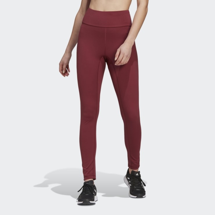 Polainas Rojas De Talle Alto Yoga Essentials De Adidas