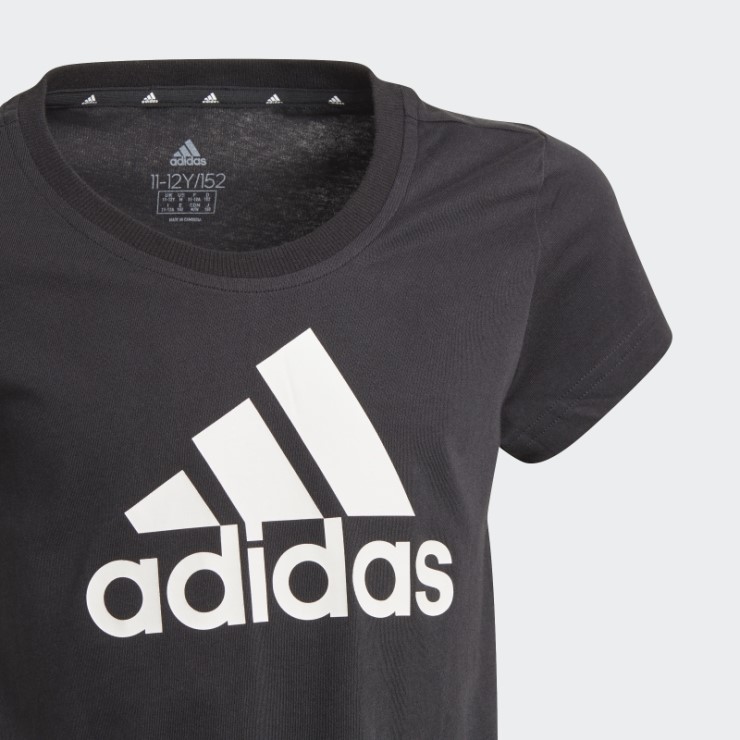 Camiseta Adidas Essentials Negra Moda