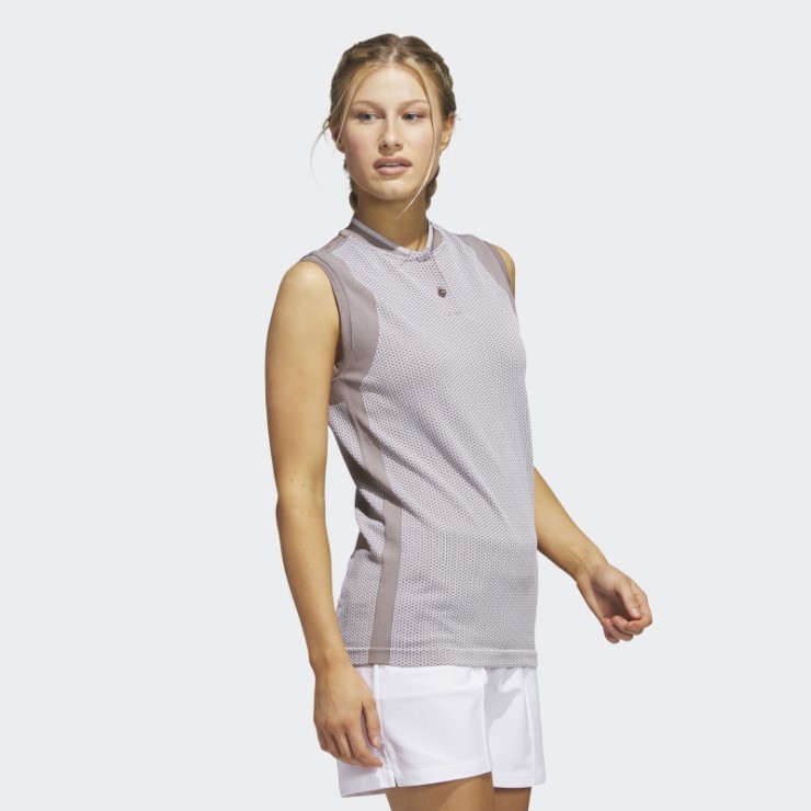 Camiseta Polo Adidas Primeknit Sin Mangas Tour Ultimate365 Tierra Adidas