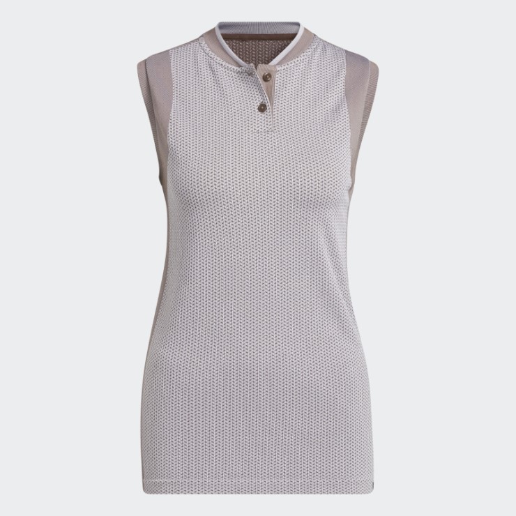 Camiseta Polo Adidas Primeknit Sin Mangas Tour Ultimate365 Tierra Adidas