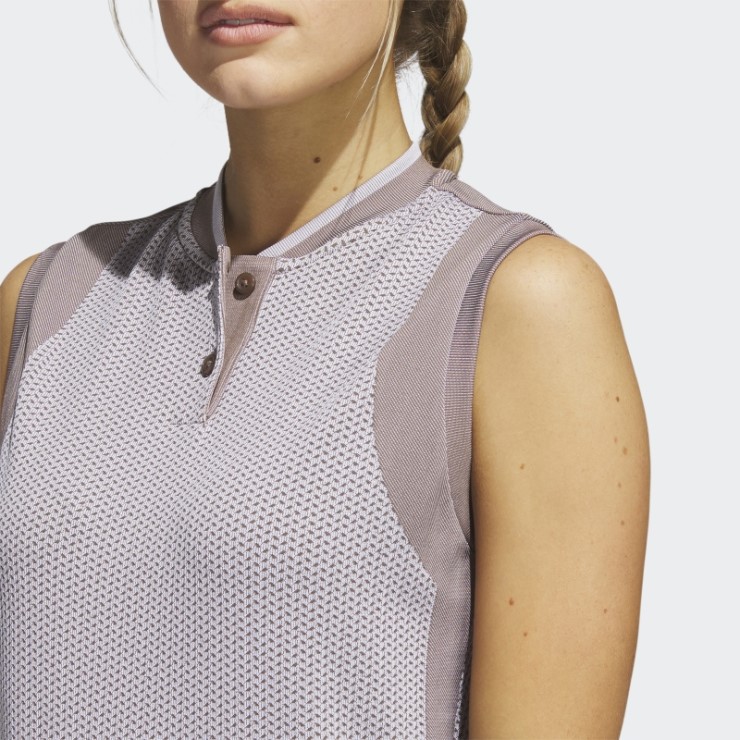 Camiseta Polo Adidas Primeknit Sin Mangas Tour Ultimate365 Tierra Adidas