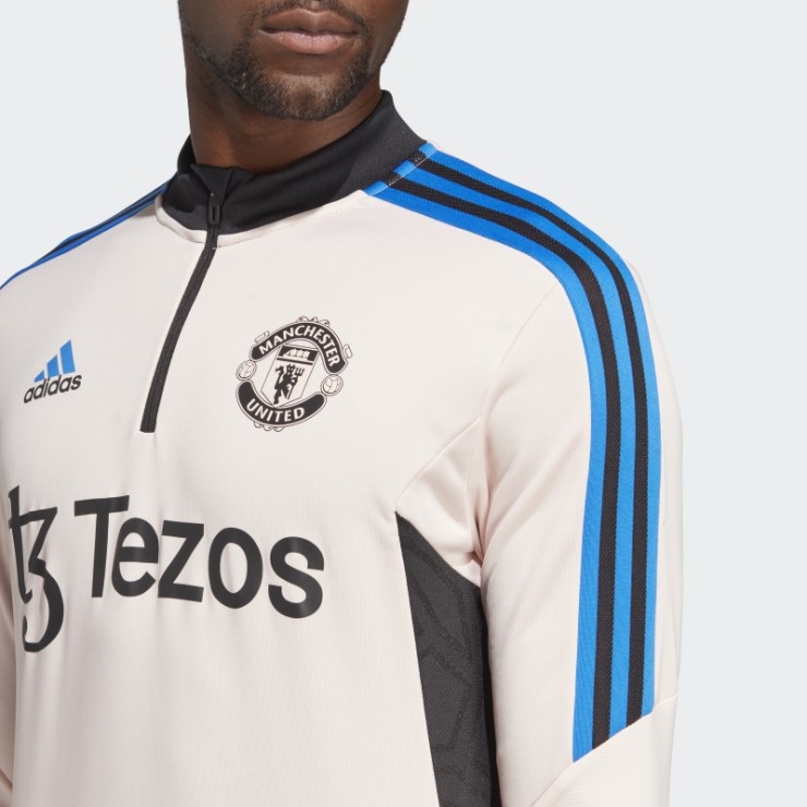 Camiseta De Entrenamiento Condivo 22 Del Manchester United Rosa Hielo Adidas