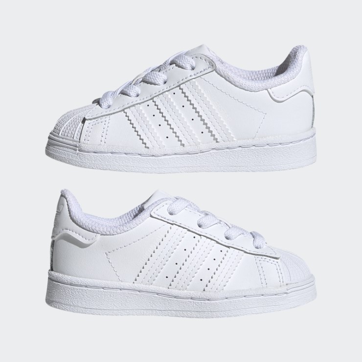 Zapatos Superstar Con Estilo Adidas Blanco
