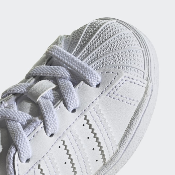 Zapatos Superstar Con Estilo Adidas Blanco