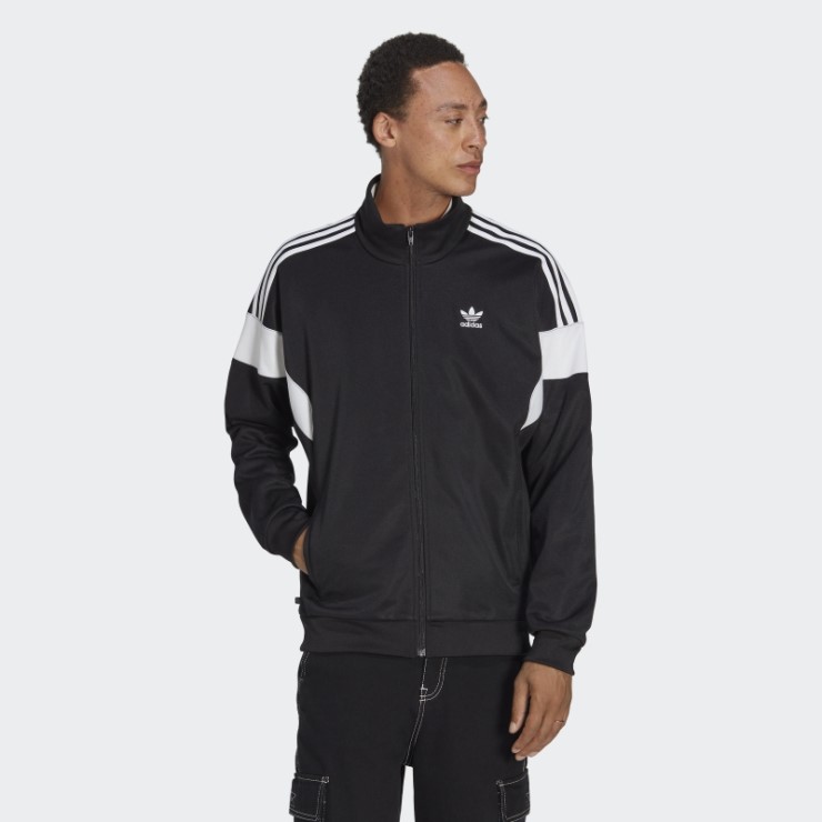 Negro Adidas Adicolor Classics Cut Line Chaqueta De Chándal