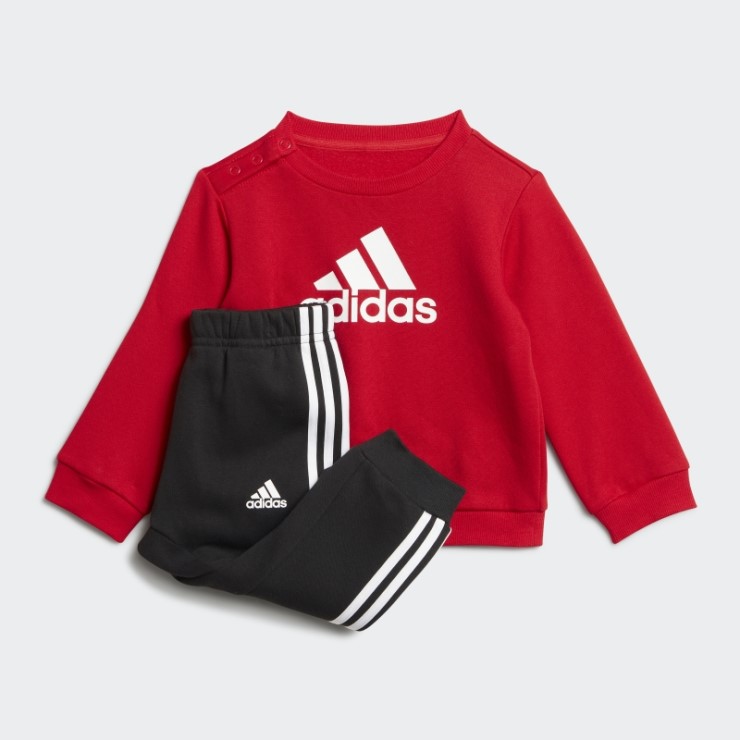Adidas Conjunto De Joggers Escarlata Insignia De Deporte