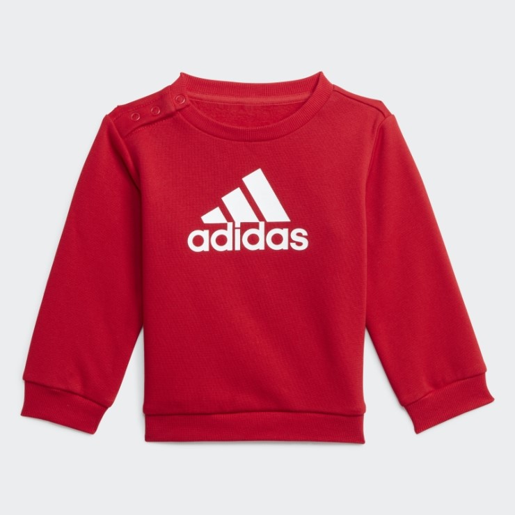 Adidas Conjunto De Joggers Escarlata Insignia De Deporte