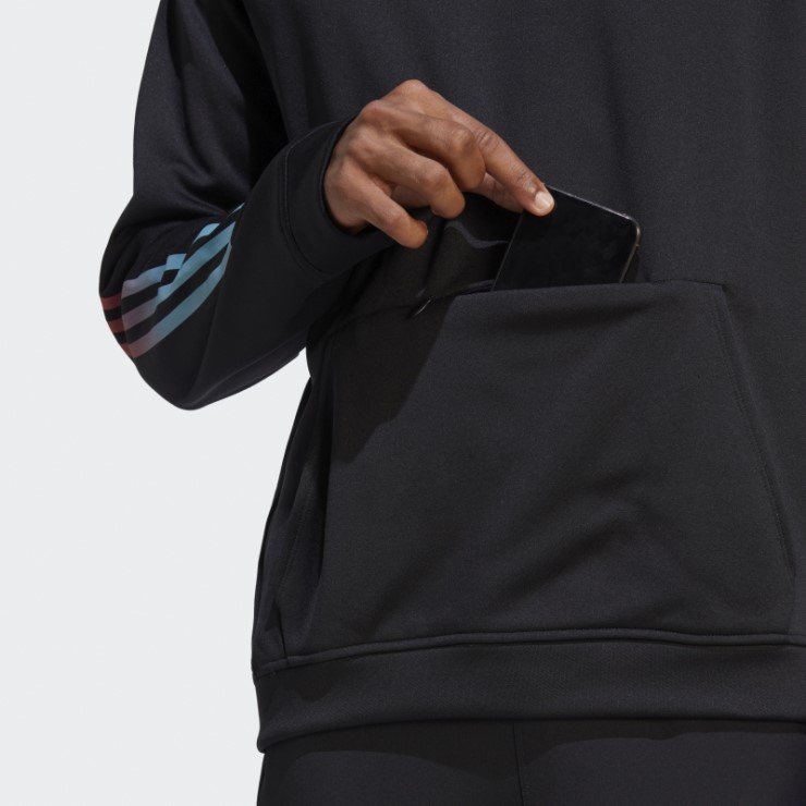 Adidas Tren Iconos 3 Bandas Sudadera De Entrenamiento Negro