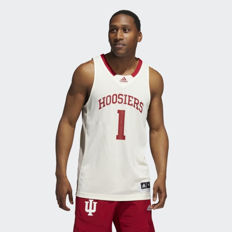Camiseta Adidas Blanca Hoosiers Ncaa Swingman