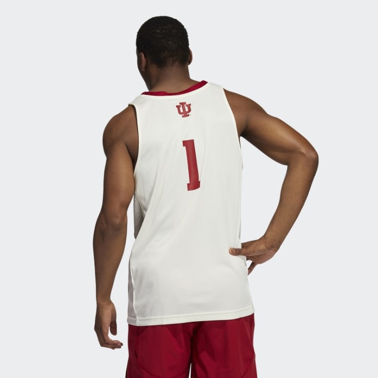 Camiseta Adidas Blanca Hoosiers Ncaa Swingman