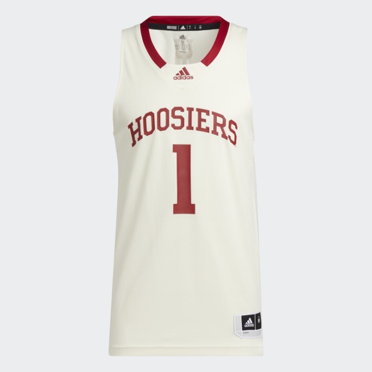 Camiseta Adidas Blanca Hoosiers Ncaa Swingman