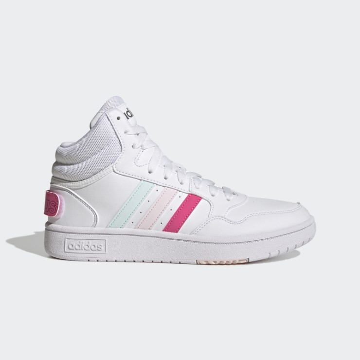 Blanco Adidas Hoops 3.0 Mid Zapatos Clásicos Del Día Mundial De La Amistad