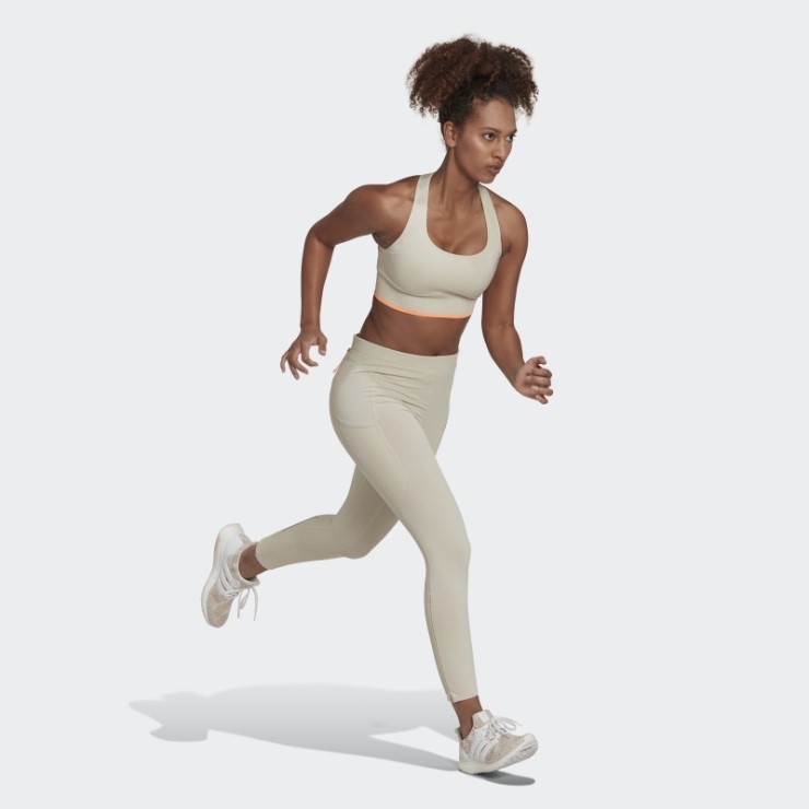 Sujetador De Aluminio Running De Sujeción Media Sin Costuras De Lana Merino Adidas