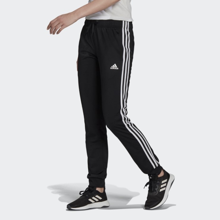 Adidas Primegreen Essentials Warm-up Slim Tapered 3-Stripes Pantalones De Chándal Negro