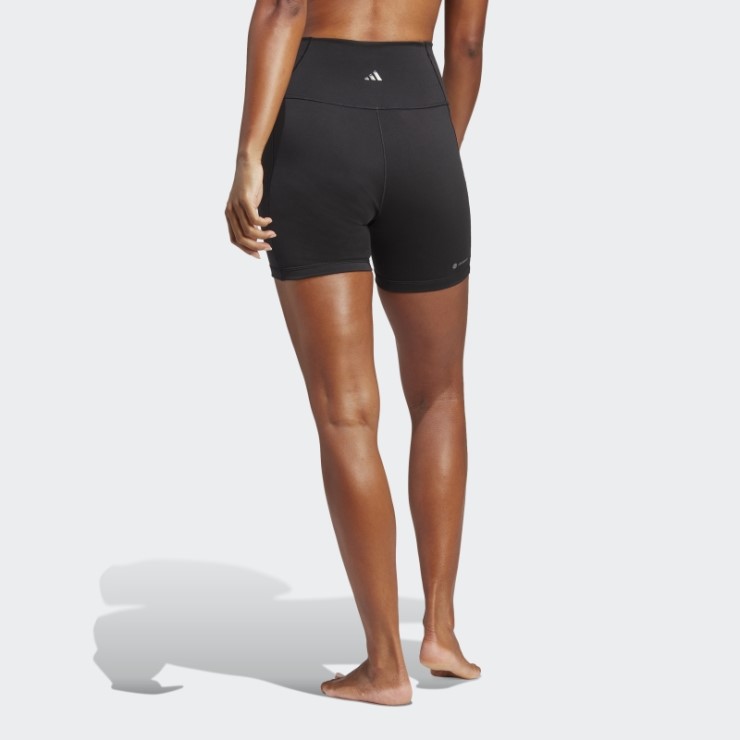 Adidas Yoga Studio Leggings Cortos De Cinco Pulgadas En Negro