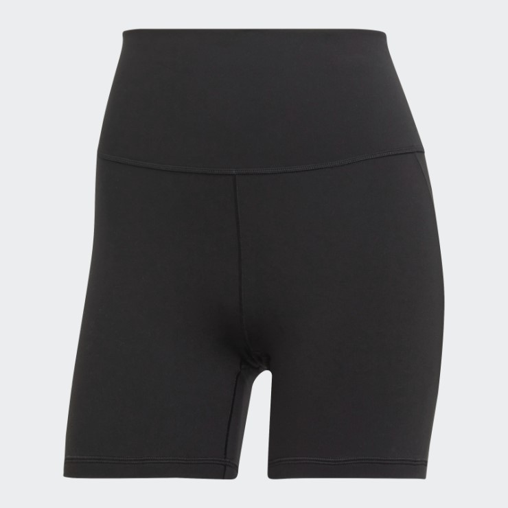 Adidas Yoga Studio Leggings Cortos De Cinco Pulgadas En Negro