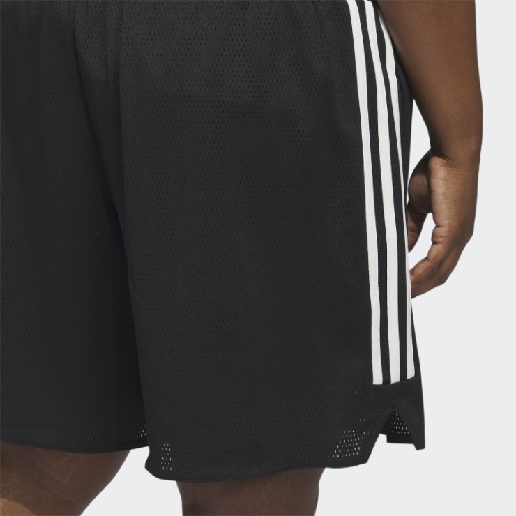 Pantalón Corto De Baloncesto Negro Select 3 Rayas (talla Grande) Adidas