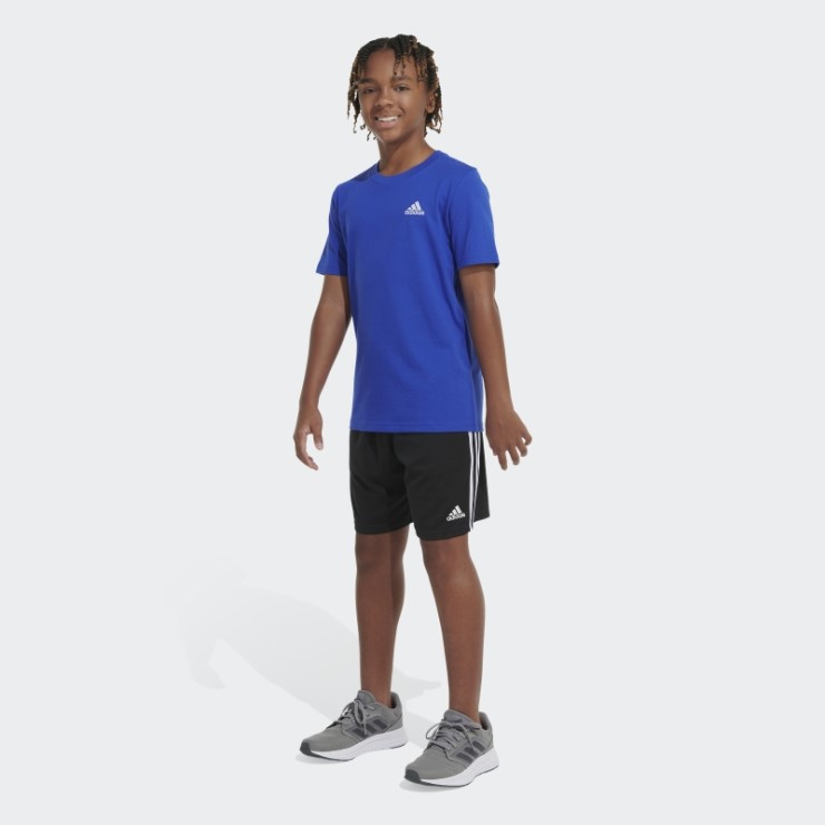 Adidas Camiseta Azul Esencial Con Logo